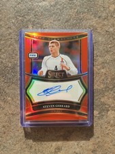 Steven Gerrard Auto Red Panini