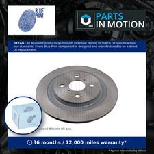 2x Brake Discs Pair Solid Rear